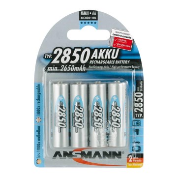 Ansmann 07522 Mignon AA - 4pcs rechargeable batteries NiMH/1.2V/2850mAh