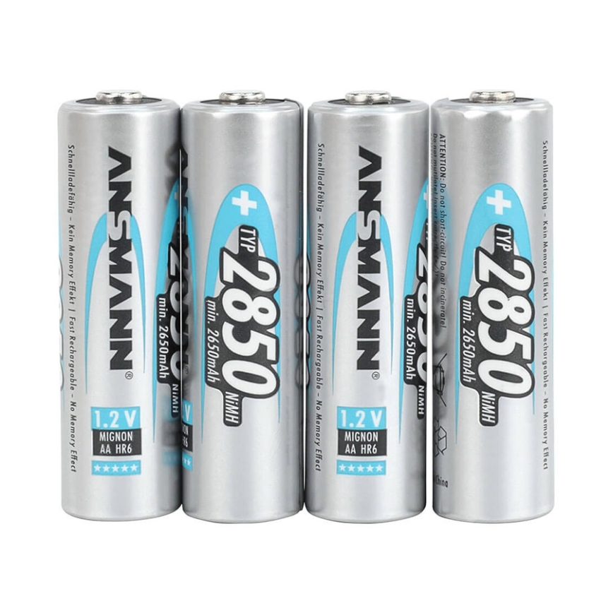 Ansmann 07522 Mignon AA - 4pcs rechargeable batteries NiMH/1.2V/2850mAh