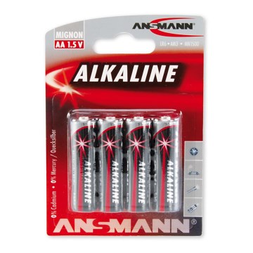 Ansmann 09629 LR6 AA RED - 4pcs alkaline battery 1,5V