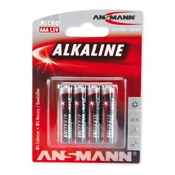 Ansmann 09630 LR03 AAA RED - 4pcs alkaline battery 1.5V