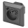 Anthracite French wall outlet with integrated USB-A and USB-C, 250V/16A