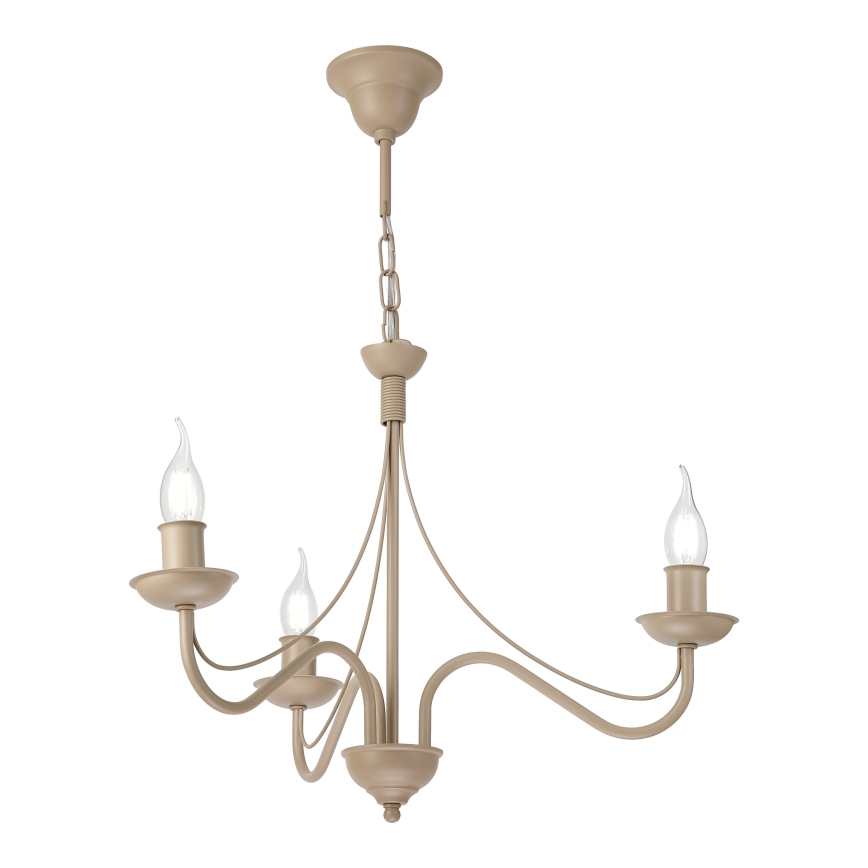 ANTON Chain Chandelier 3xE14/60W/230V Beige