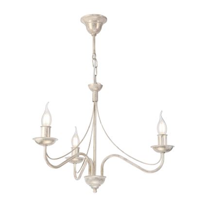 ANTON Chain Chandelier 3xE14/60W/230V, White Patina