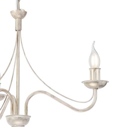 ANTON Chain Chandelier 3xE14/60W/230V, White Patina