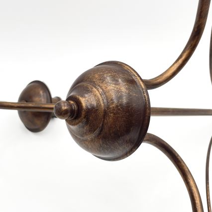 ANTON Chain Chandelier 3×E14/15W/230V, Bronze