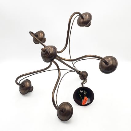 ANTON Chain Chandelier 5xE14/15W/230V Bronze