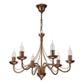 ANTON Chain Chandelier 6xE14/60W/230V Bronze