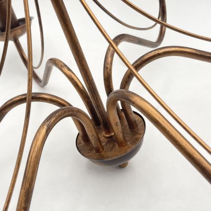 ANTON Chain Chandelier 6xE14/60W/230V Bronze