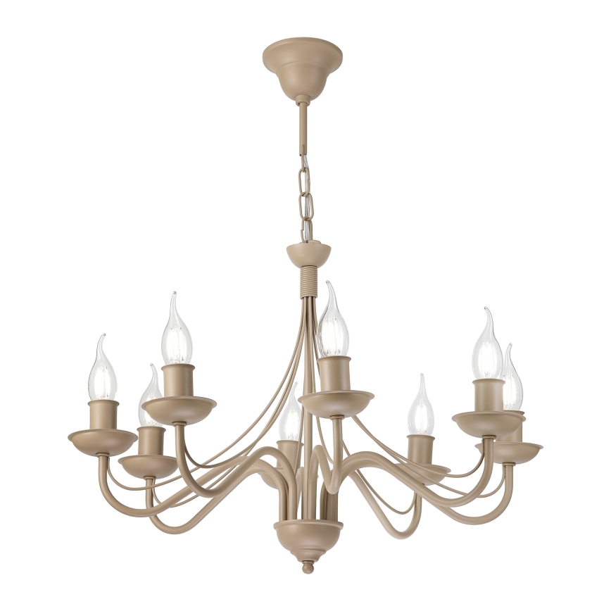 ANTON Chain Chandelier 8x E14/60W/230V, Beige