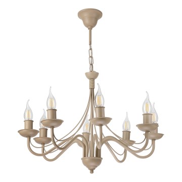 ANTON Chain Chandelier 8xE14/60W/230V, Beige