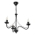 ANTON Chain-Hung Chandelier 3xE14/15W/230V, Black
