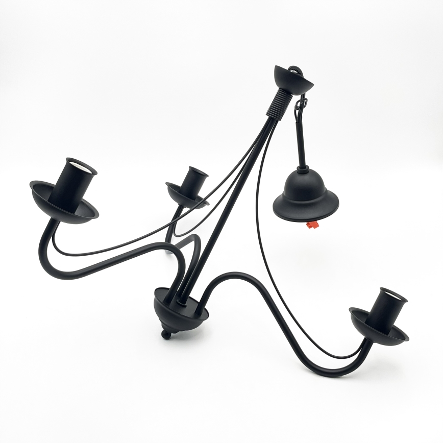 ANTON Chain-Hung Chandelier 3xE14/15W/230V, Black