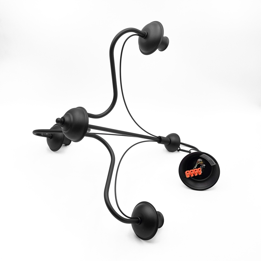 ANTON Chain-Hung Chandelier 3xE14/15W/230V, Black