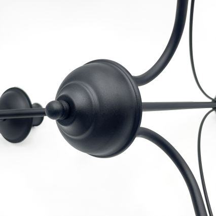 ANTON Chain-Hung Chandelier 3xE14/15W/230V, Black