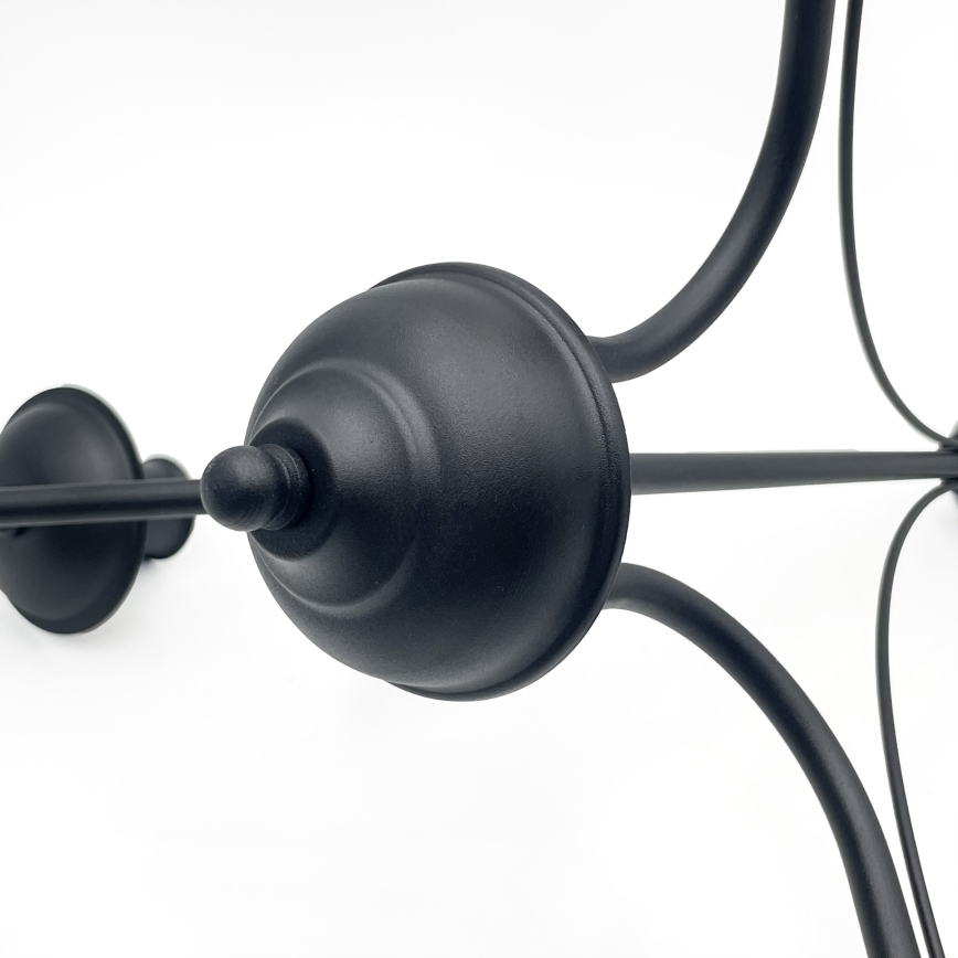 ANTON Chain-Hung Chandelier 3xE14/15W/230V, Black