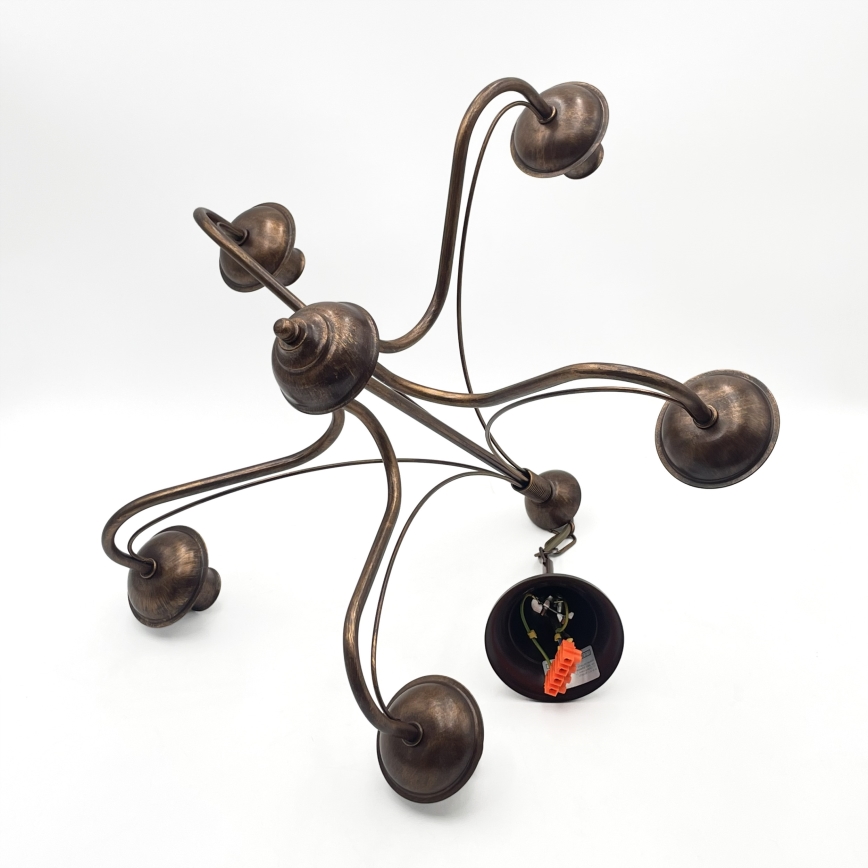 ANTON Chain-Hung Chandelier, 5 x E14/15W/230V, Bronze