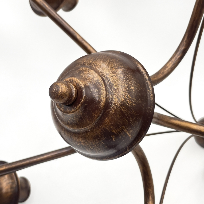 ANTON Chain-Hung Chandelier, 5 x E14/15W/230V, Bronze