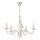 ANTON Chain-Hung Chandelier, 5xE14/60W/230V, White Patina