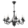 ANTON Chain-Hung Chandelier 8xE14/60W/230V, Black