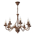 ANTON chain-hung chandelier 8xE14/60W/230V, bronze
