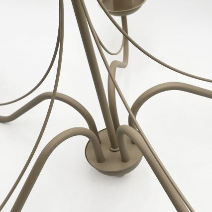 ANTON chain-mounted chandelier 5xE14/60W/230V, beige