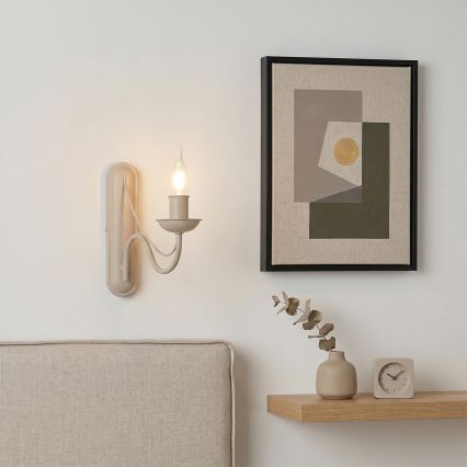 ANTON Wall Lamp 1xE14/60W/230V Beige