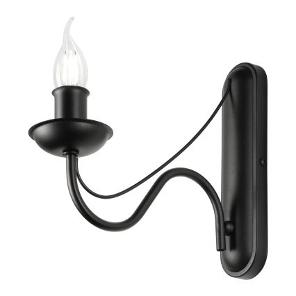 ANTON wall lamp 1xE14/60W/230V black