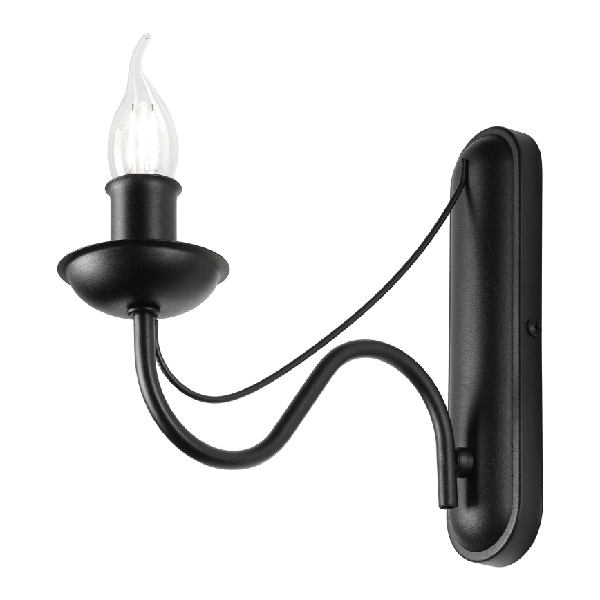 ANTON wall lamp 1xE14/60W/230V black