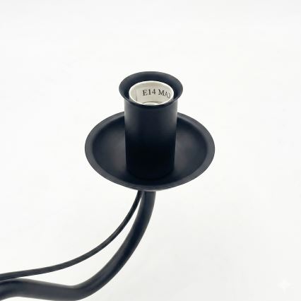 ANTON wall lamp 1xE14/60W/230V black
