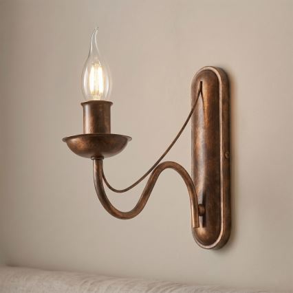 ANTON Wall Lamp 1xE14/60W/230V bronze