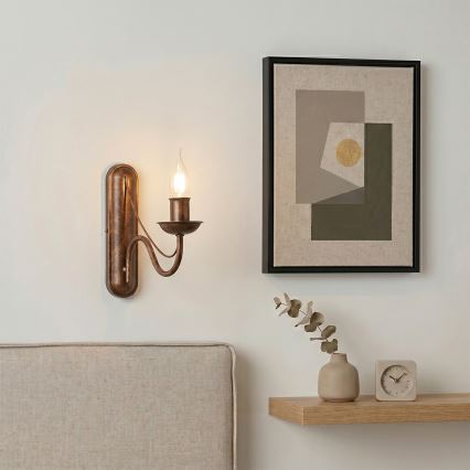 ANTON Wall Lamp 1xE14/60W/230V bronze