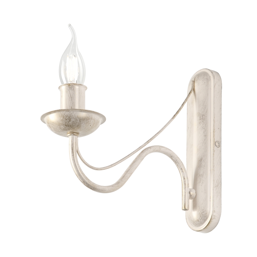 ANTON Wall Lamp 1xE14/60W/230V White Patina