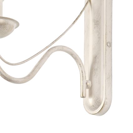 ANTON Wall Lamp 1xE14/60W/230V White Patina