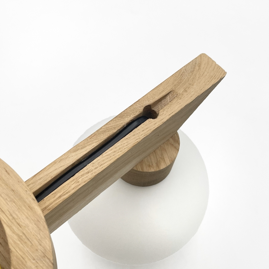 ANTONIO Flush-mount Chandelier 2xG9/5W/230V Oak/White