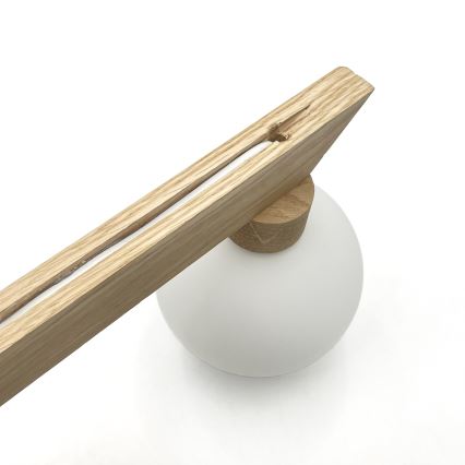 ANTONIO flush-mount chandelier 3xG9/5W/230V oak/white