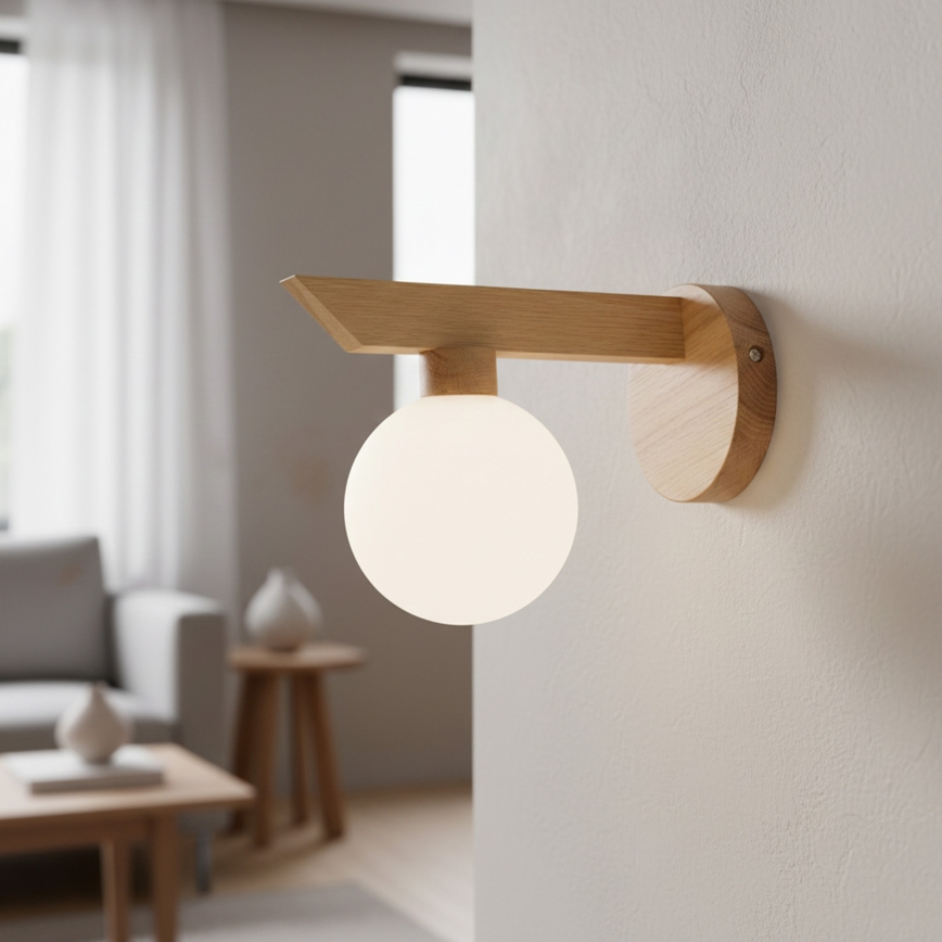 ANTONIO wall lamp 1xG9/5W/230V oak/white