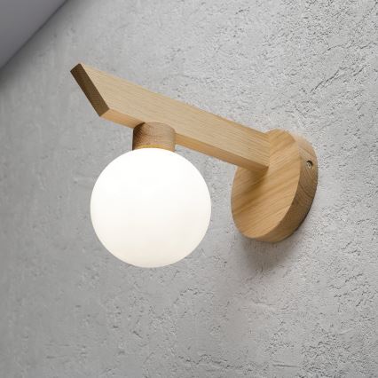 ANTONIO wall lamp 1xG9/5W/230V oak/white
