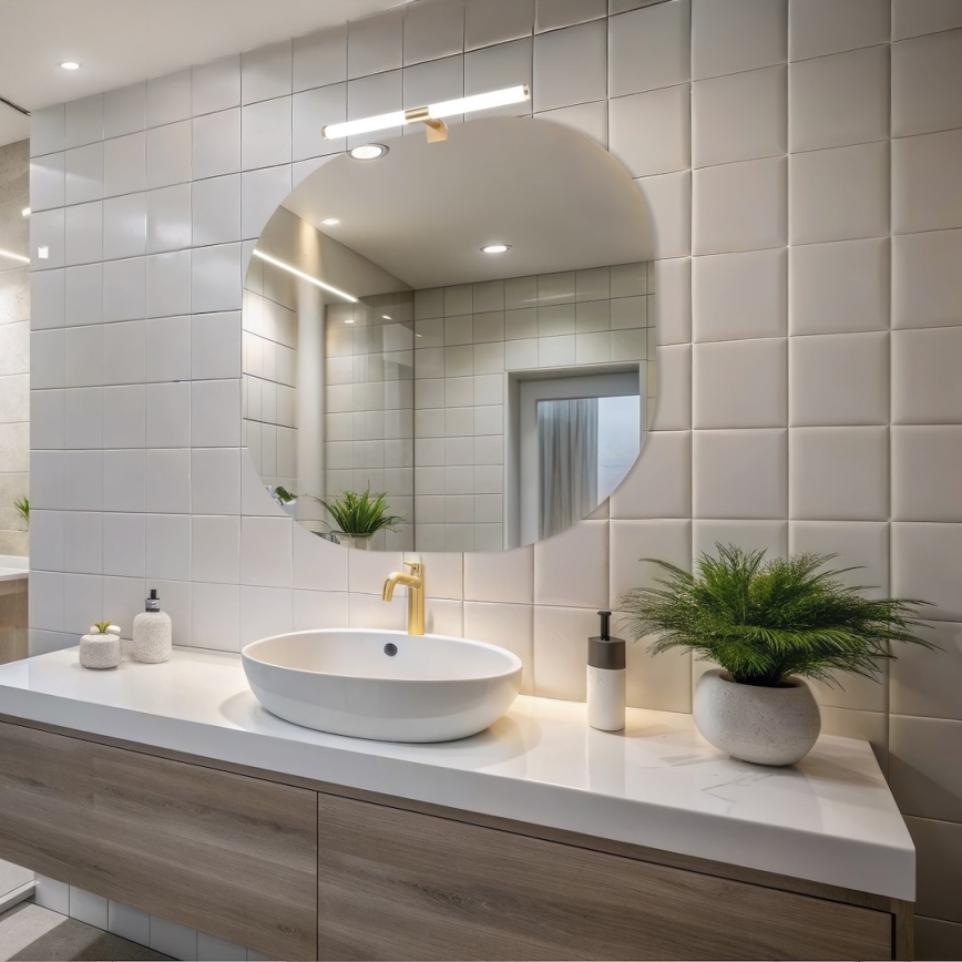 APA LED 2-in-1 Bathroom Mirror Light, 6W/230V, 40 cm, IP44, Gold