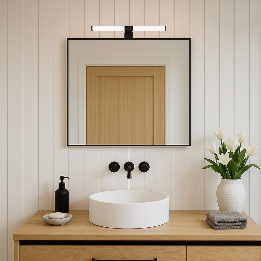 APA LED Bathroom Mirror Light, 6W/230V, 40 cm, IP44, Black