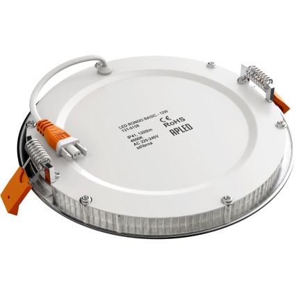 APLED - LED Bathroom recessed light RONDO LED/12W/230V IP40 d. 17 cm matte chrome