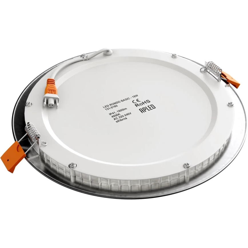 APLED - LED Bathroom recessed light RONDO LED/18W/230V IP40 d. 22,5 cm matte chrome