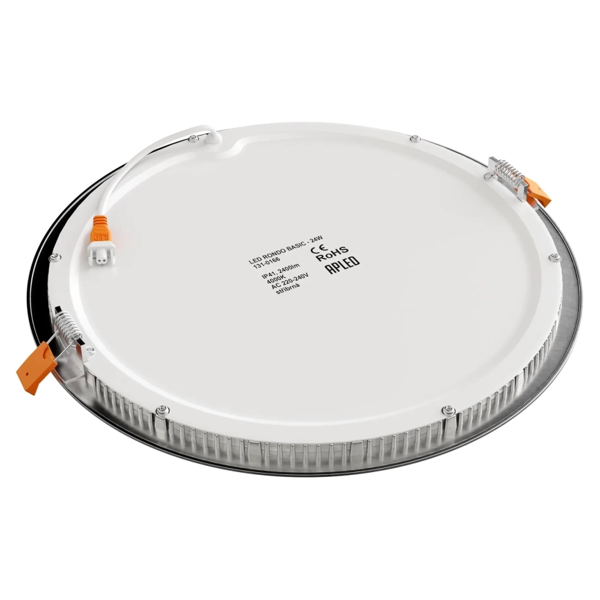 APLED - LED Bathroom recessed light RONDO LED/24W/230V IP40 d. 30 cm matte chrome