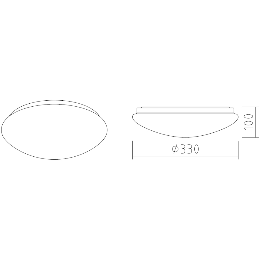 APLED - LED Ceiling light LENS P TRICOLOR LED/18W/230V IP41 2700 - 6500K 1210lm
