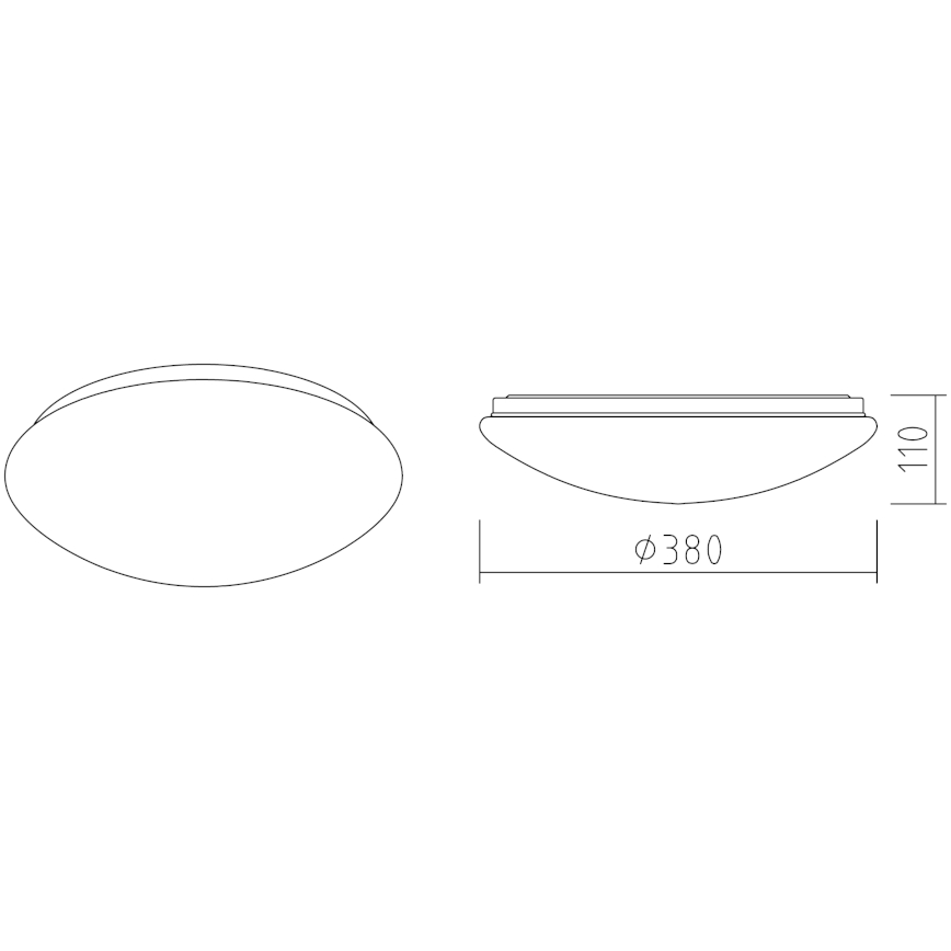 APLED - LED Ceiling light LENS P TRICOLOR LED/24W/230V IP41 2700 - 6500K 1680lm