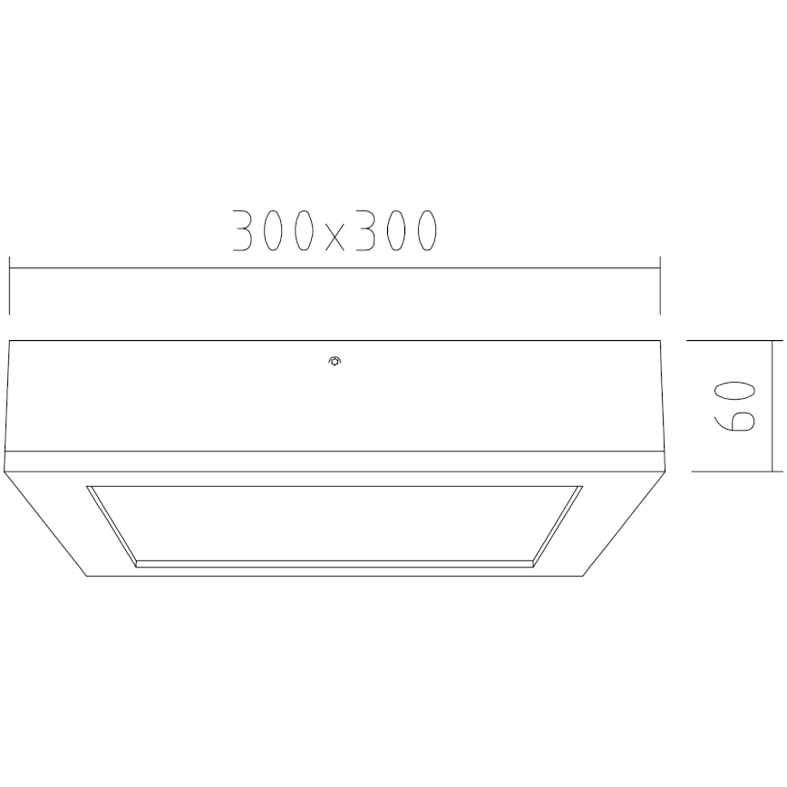 APLED - LED Ceiling light QUADRA LED/24W/230V oak