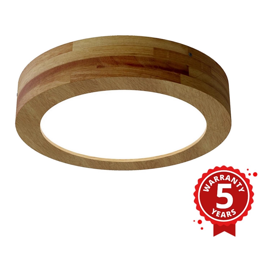 APLED - LED Ceiling light RONDO LED/24W/230V d. 30 cm oak
