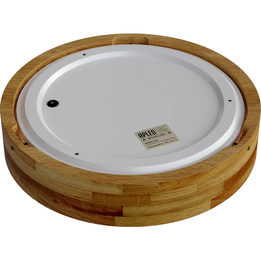 APLED - LED Ceiling light RONDO LED/24W/230V d. 30 cm oak