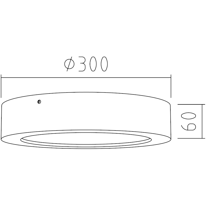 APLED - LED Ceiling light RONDO LED/24W/230V d. 30 cm oak