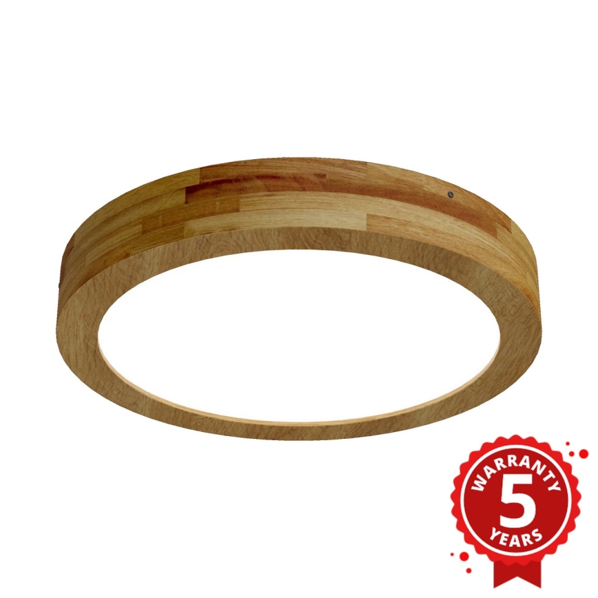 APLED - LED Ceiling light RONDO LED/36W/230V d. 40 cm oak