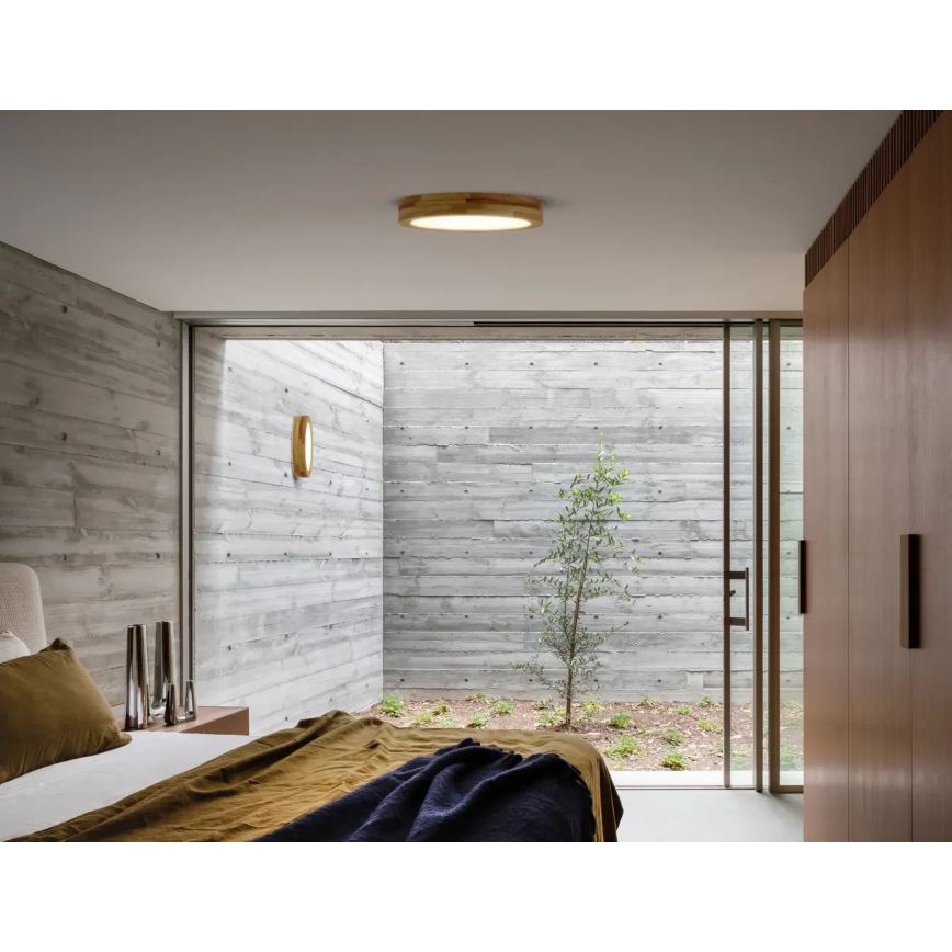 APLED - LED Ceiling light RONDO LED/36W/230V d. 40 cm oak